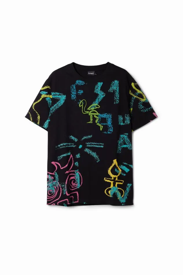 Men Tshirts Desigual Illustrated Tshirt