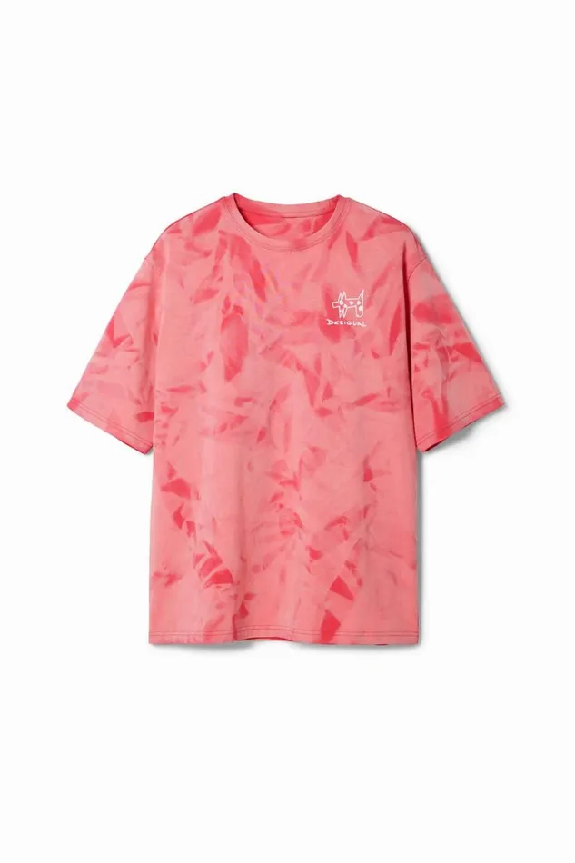 Men Tshirts Desigual Printed Tshirt With Gradient Effect
