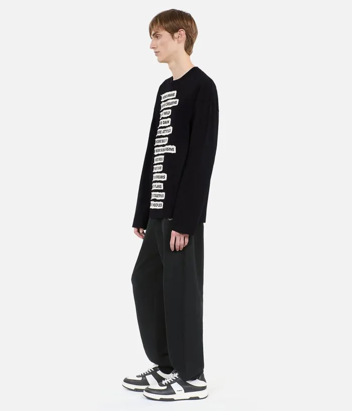 Men Tshirts THE KOOPLES Black Longsleeved Tshirt Men Tshirts THE KOOPLES Black Longsleeved Tshirt
