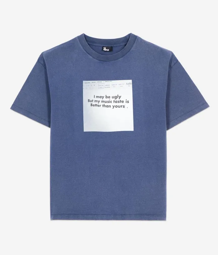 Men Tshirts THE KOOPLES Blue Tshirt With Serigraphy Men Tshirts THE KOOPLES Blue Tshirt With Serigraphy