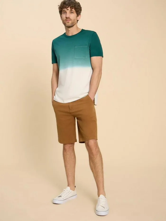 Men TSHIRTS White Stuff Abersoch Dip Dye SS Tee Teal Multi Men TSHIRTS White Stuff Abersoch Dip Dye SS Tee Teal Multi