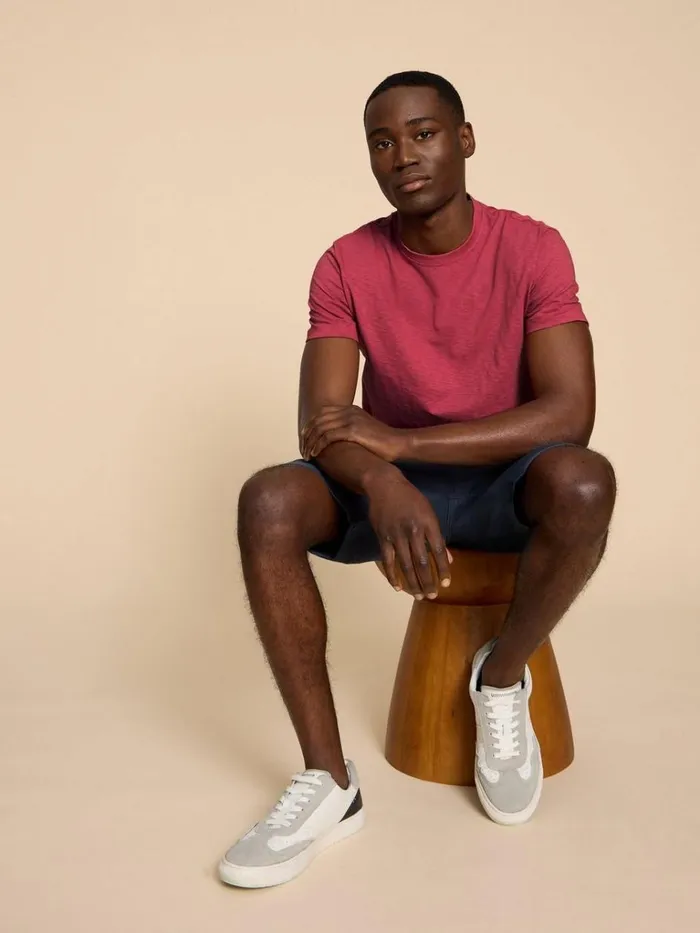 Men TSHIRTS White Stuff Abersoch Short Sleeve Tee Mid Coral