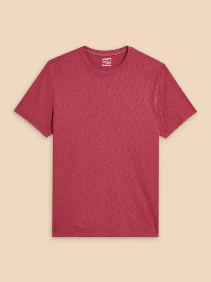 Men TSHIRTS White Stuff Abersoch Short Sleeve Tee Mid Coral Men TSHIRTS White Stuff Abersoch Short Sleeve Tee Mid Coral