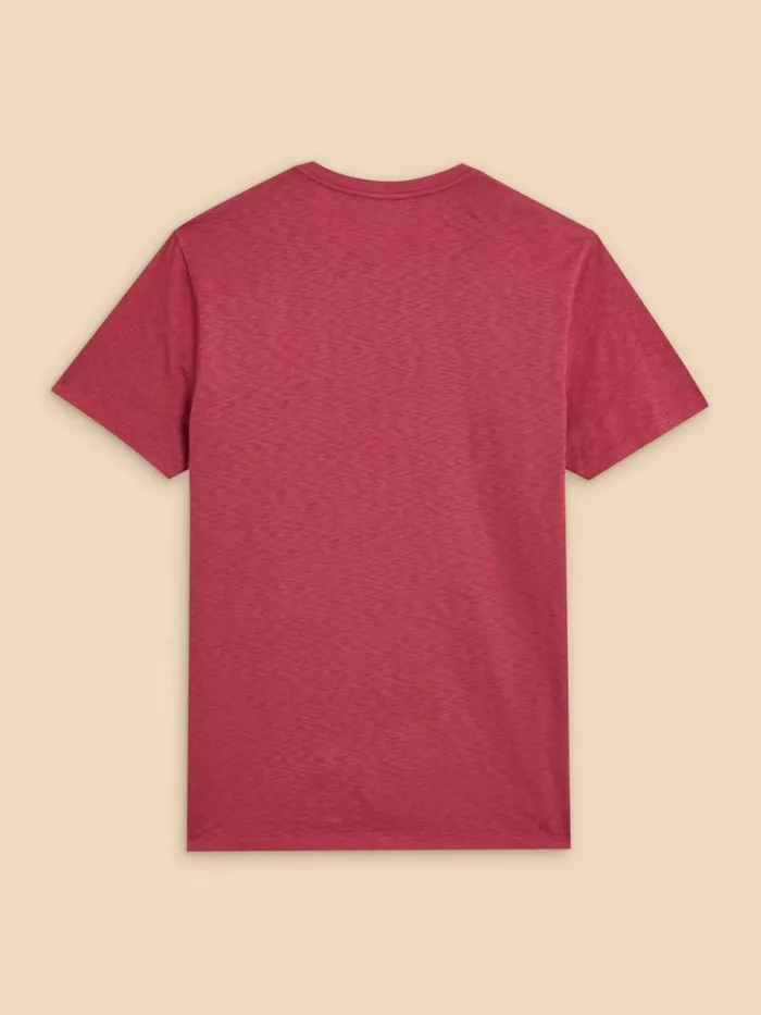 Men TSHIRTS White Stuff Abersoch Short Sleeve Tee Mid Coral Men TSHIRTS White Stuff Abersoch Short Sleeve Tee Mid Coral