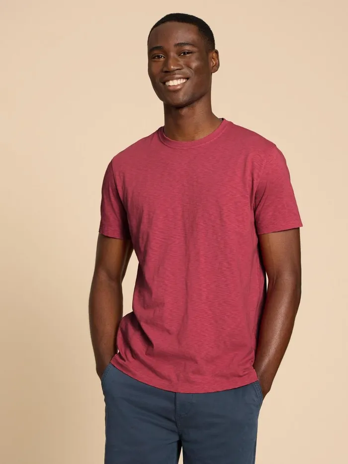 Men TSHIRTS White Stuff Abersoch Short Sleeve Tee Mid Coral Men TSHIRTS White Stuff Abersoch Short Sleeve Tee Mid Coral