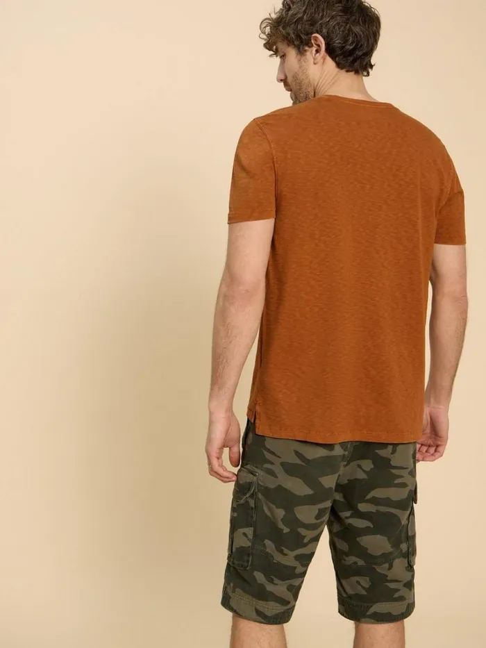 Men TSHIRTS White Stuff Abersoch Short Sleeve Tee Mid Tan