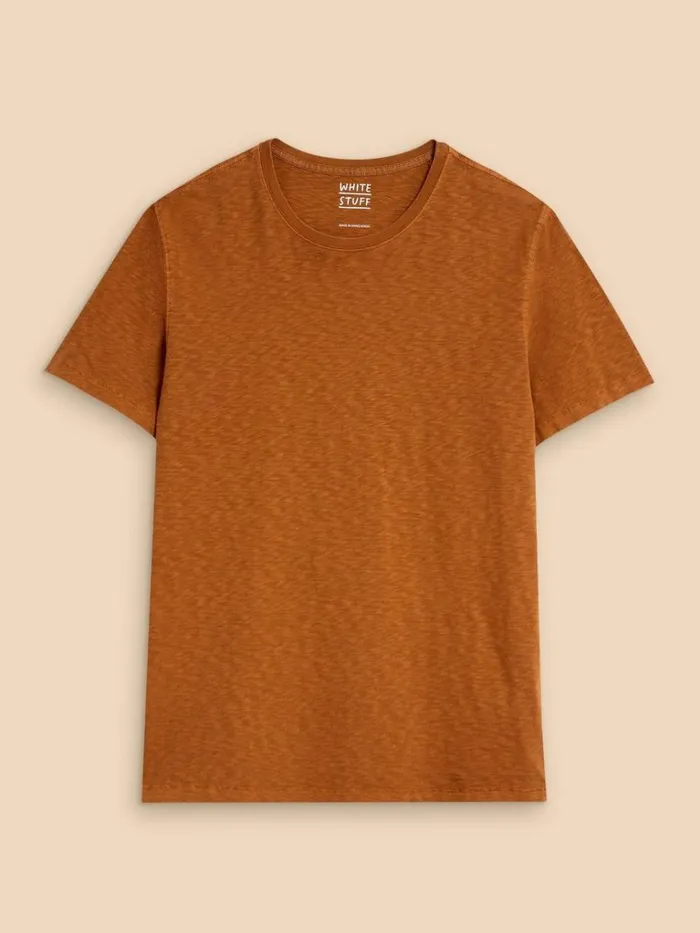 Men TSHIRTS White Stuff Abersoch Short Sleeve Tee Mid Tan Men TSHIRTS White Stuff Abersoch Short Sleeve Tee Mid Tan