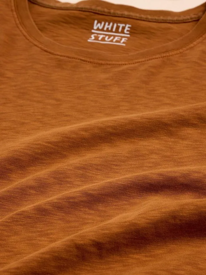 Men TSHIRTS White Stuff Abersoch Short Sleeve Tee Mid Tan Men TSHIRTS White Stuff Abersoch Short Sleeve Tee Mid Tan