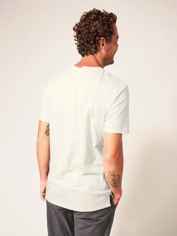 Men TSHIRTS White Stuff Abersoch Short Sleeve Tee Natural White Men TSHIRTS White Stuff Abersoch Short Sleeve Tee Natural White
