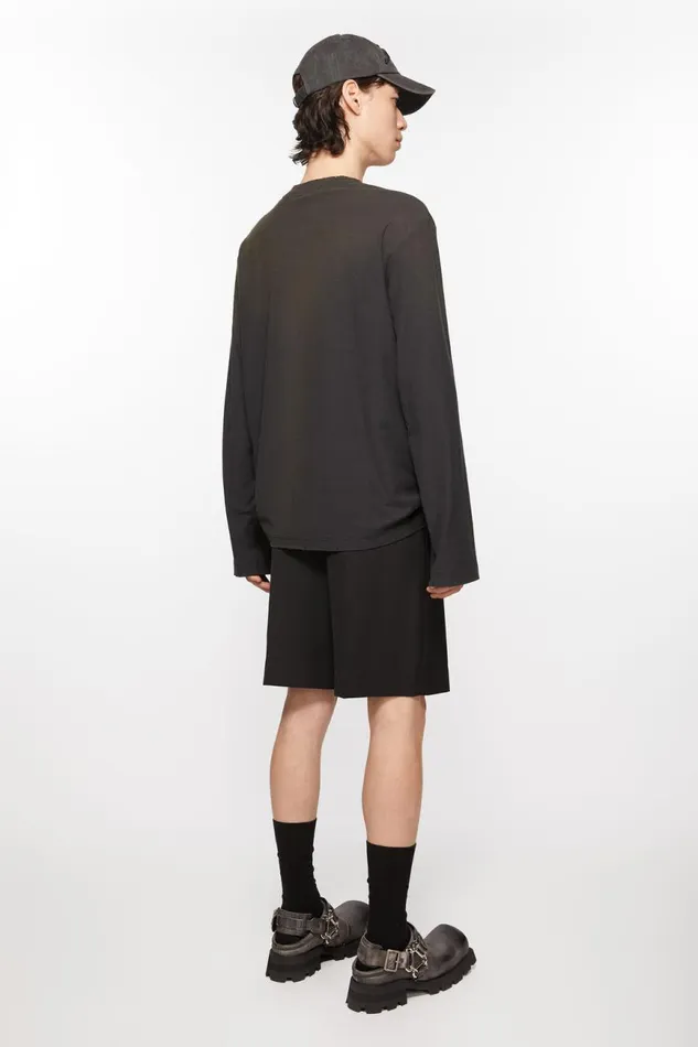 Men Tailored Shorts Black Acne Studios Shorts