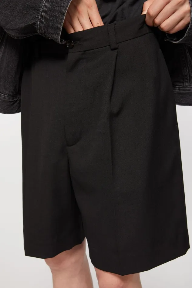 Men Tailored Shorts Black Acne Studios Shorts
