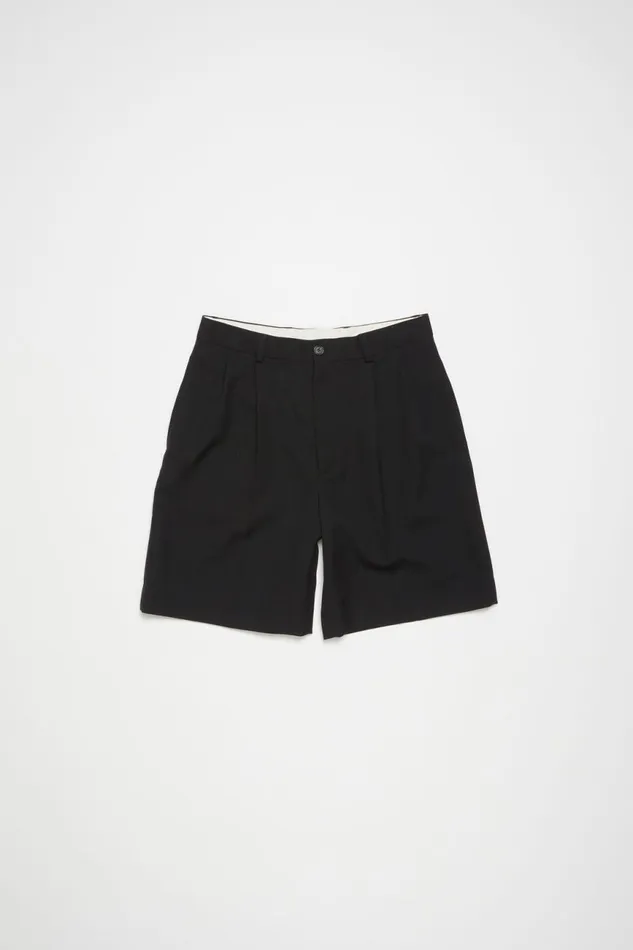 Men Tailored Shorts Black Acne Studios Shorts