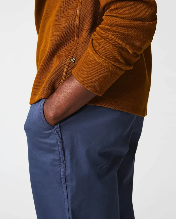 Men Thermal LS Crew Billy039s Brown Billy Reid Sweaters and Sweatshirts