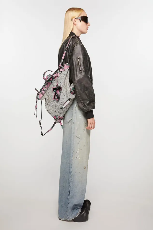 Men Tote Bag Light Bluepink Acne Studios Bags