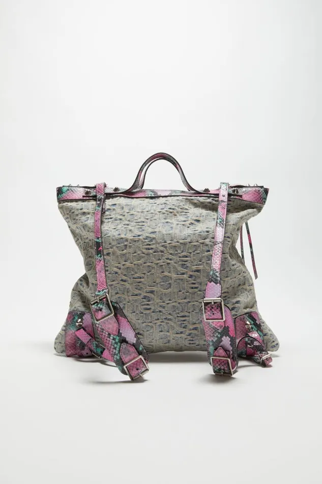 Men Tote Bag Light Bluepink Acne Studios Bags