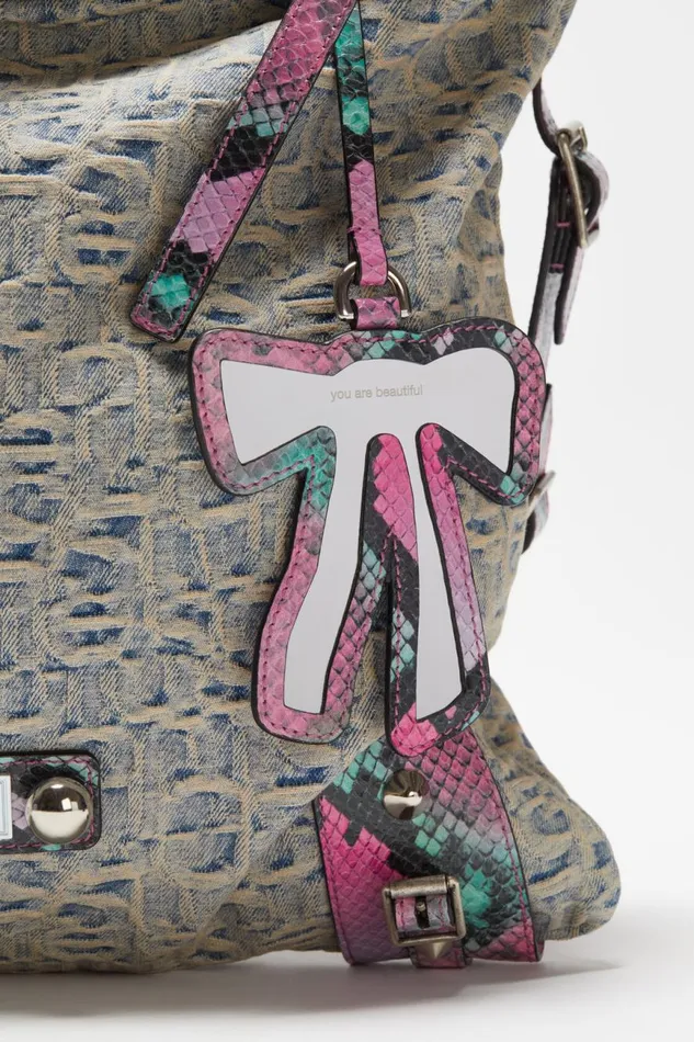 Men Tote Bag Light Bluepink Acne Studios Bags