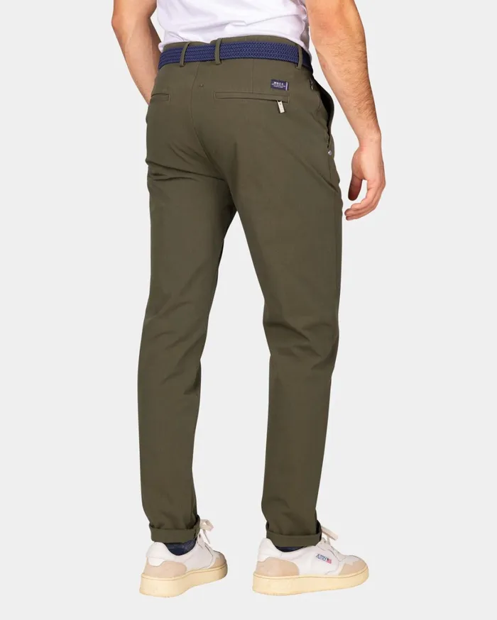Men Trousers NZA New Zealand Auckland Dark Green Chino With Stretch 8211 Quartz Green