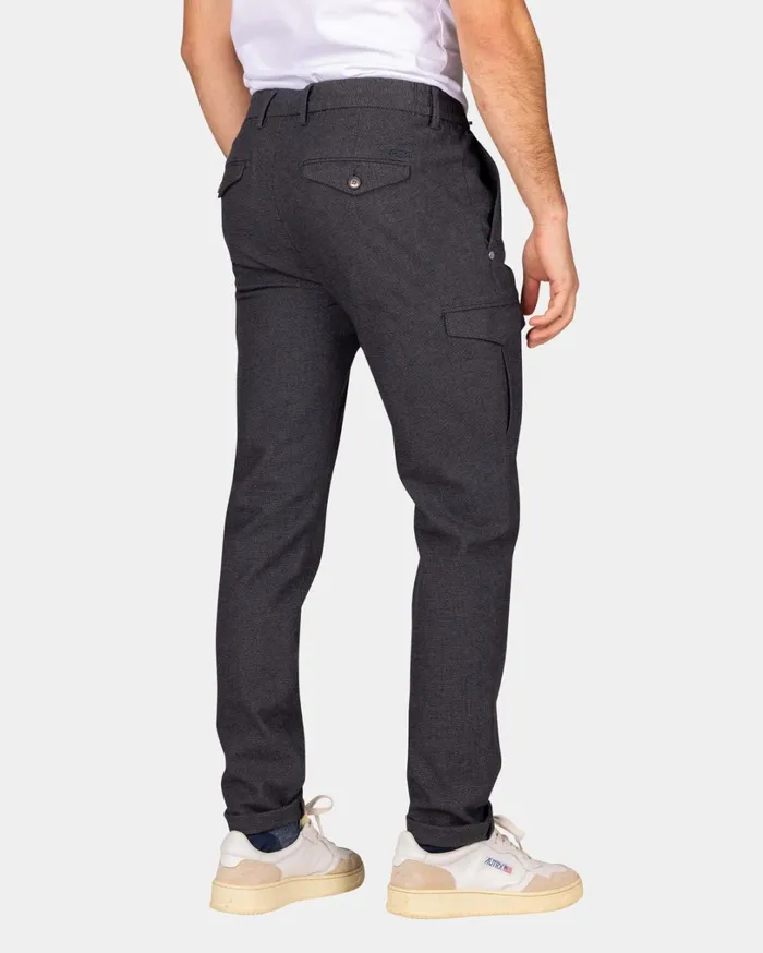 Men Trousers NZA New Zealand Auckland Grey Wool Look Cargo Pants 8211 Grey Melange