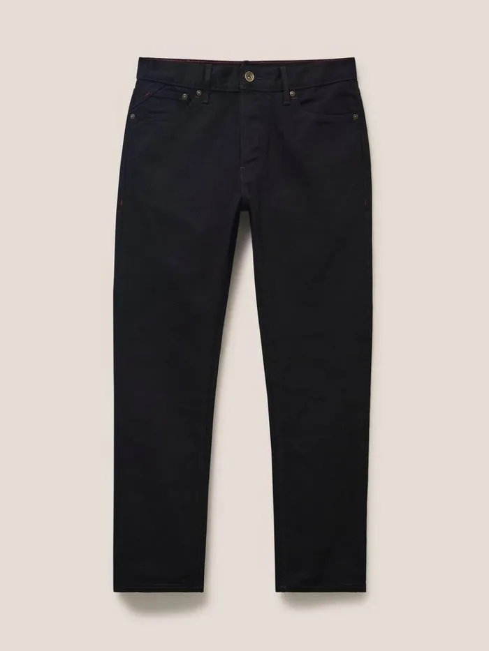 Men TROUSERS White Stuff Harwood Straight Jean Pure Black Men TROUSERS White Stuff Harwood Straight Jean Pure Black