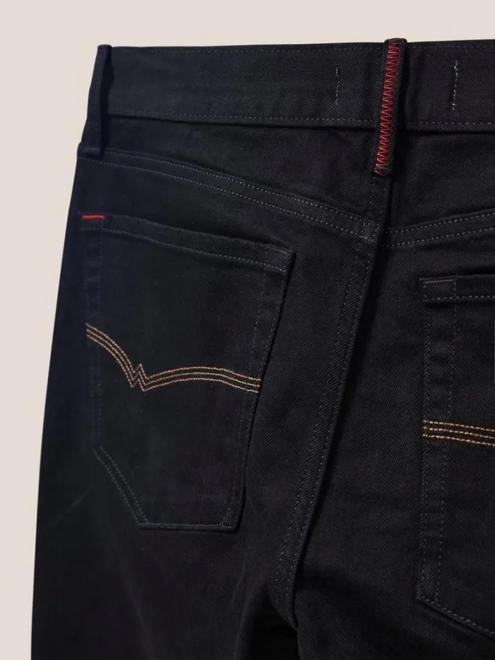 Men TROUSERS White Stuff Harwood Straight Jean Pure Black Men TROUSERS White Stuff Harwood Straight Jean Pure Black