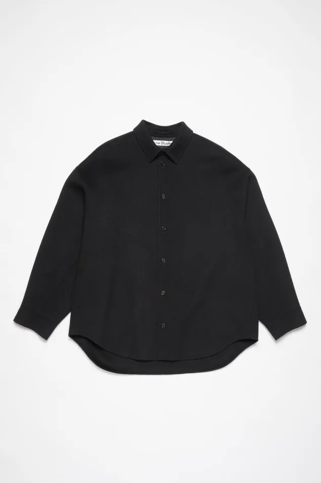 Men Wool Jacket Black Acne Studios Outerwear