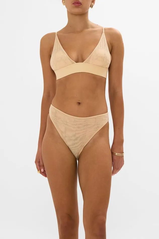 MESH SOFT PULL ON TRI BRA SOLID NUDE Solid Nude Womens Camilla Bras and Underwear
