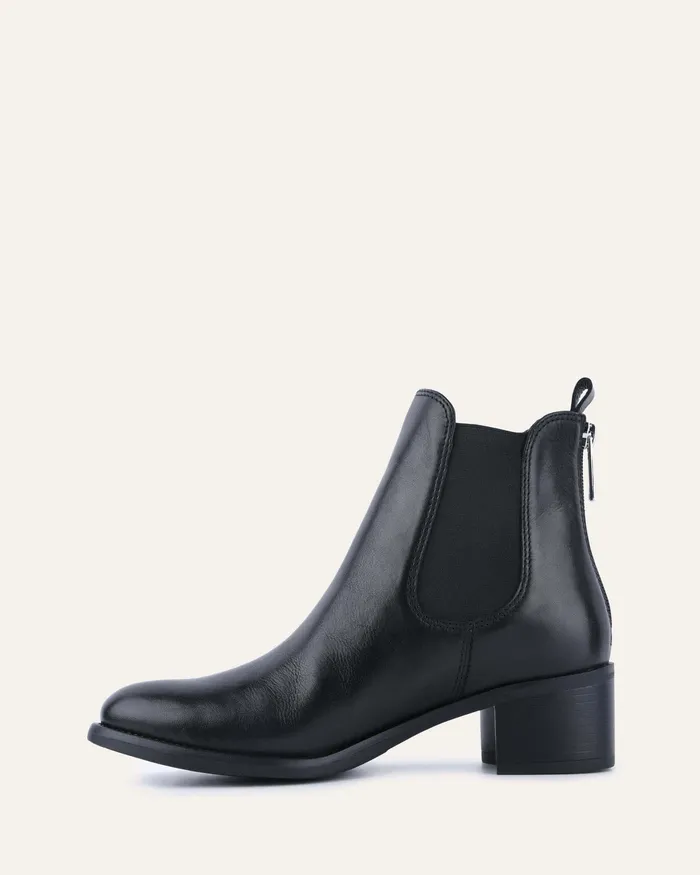 MID ANKLE BOOTS Women Claire mid ankle boots black leather jomercer MID ANKLE BOOTS Women Claire mid ankle boots black leather jomercer