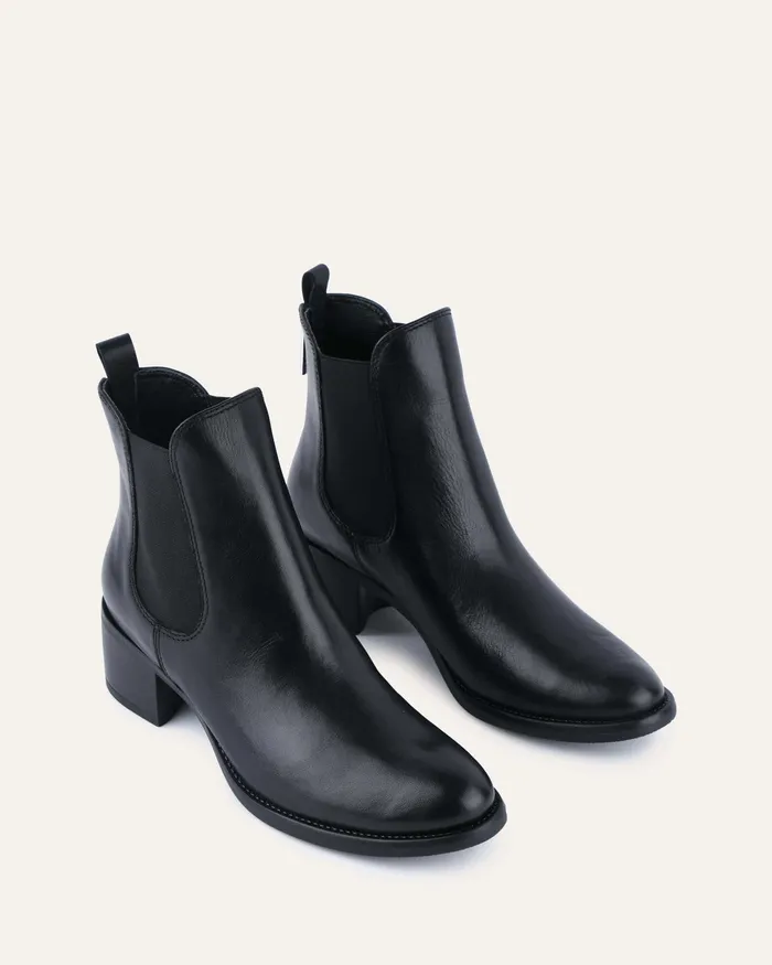 MID ANKLE BOOTS Women Claire mid ankle boots black leather jomercer MID ANKLE BOOTS Women Claire mid ankle boots black leather jomercer