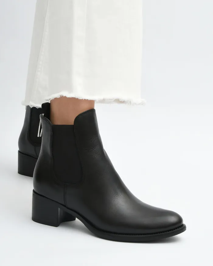 MID ANKLE BOOTS Women Claire mid ankle boots black leather jomercer MID ANKLE BOOTS Women Claire mid ankle boots black leather jomercer