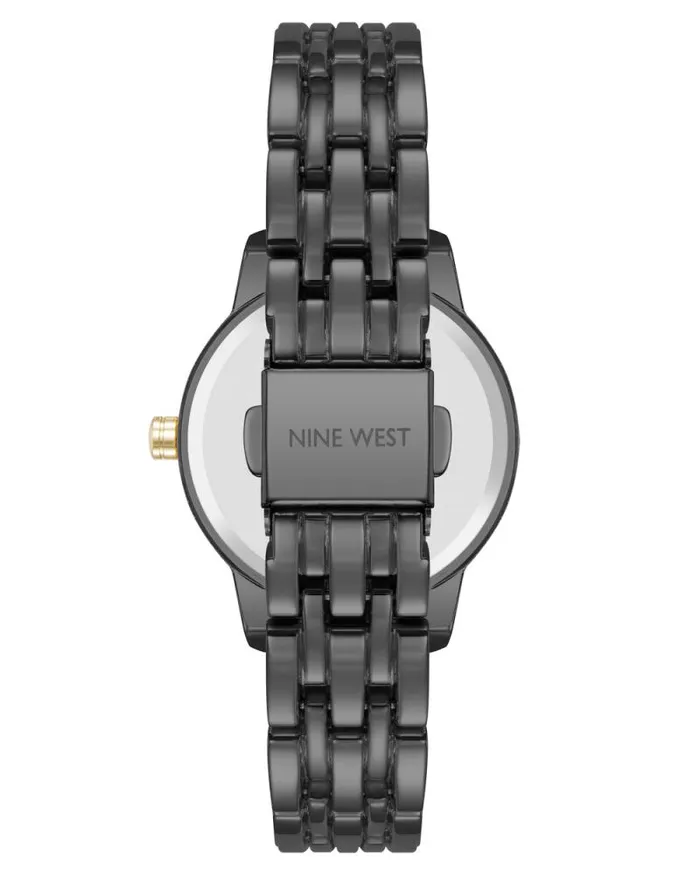 Mini Boyfriend Watch Black Women Nine West Straps Mini Boyfriend Watch Black Women Nine West Straps
