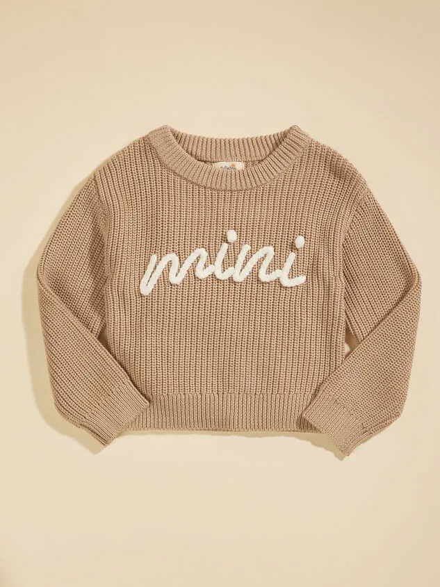 Mini Embroidered Sweater Taupe Girl Altar039d State Tops Mini Embroidered Sweater Taupe Girl Altar039d State Tops
