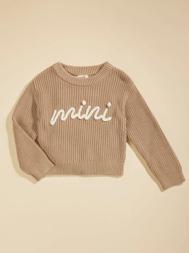 Mini Embroidered Sweater Taupe Girl Altar039d State Tops Mini Embroidered Sweater Taupe Girl Altar039d State Tops