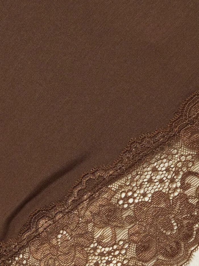 Modal Lace Vest Ganache Women Jigsaw Shirts and Tops