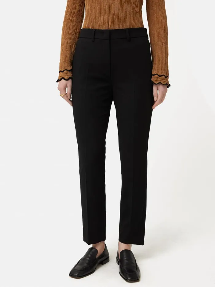 Modern Crepe Marden Trouser Black Women Jigsaw Trousers
