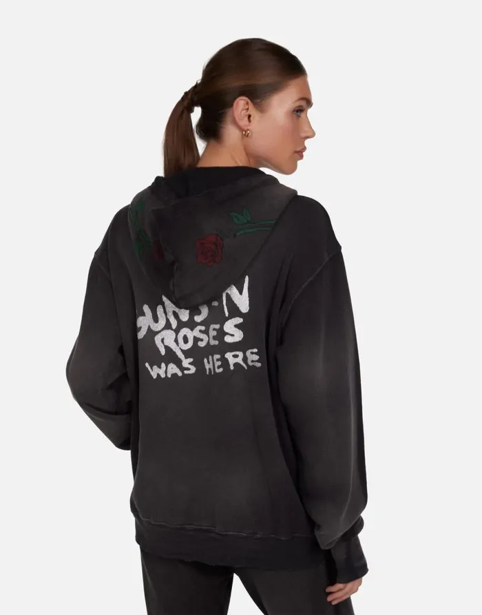 Moira Guns N039 Roses Skull Black Haze Women Lauren Moshi Hoodies
