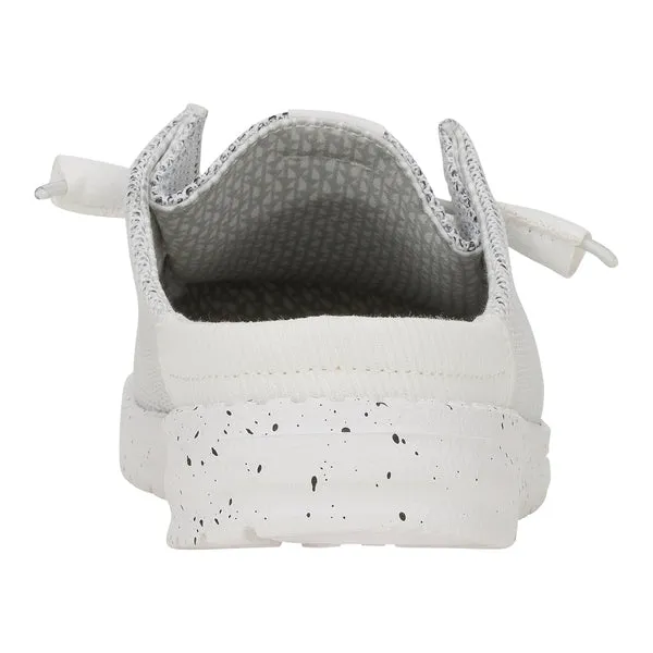 Mules Wendy Slip Stretch Sox Stone White heydude Apparel