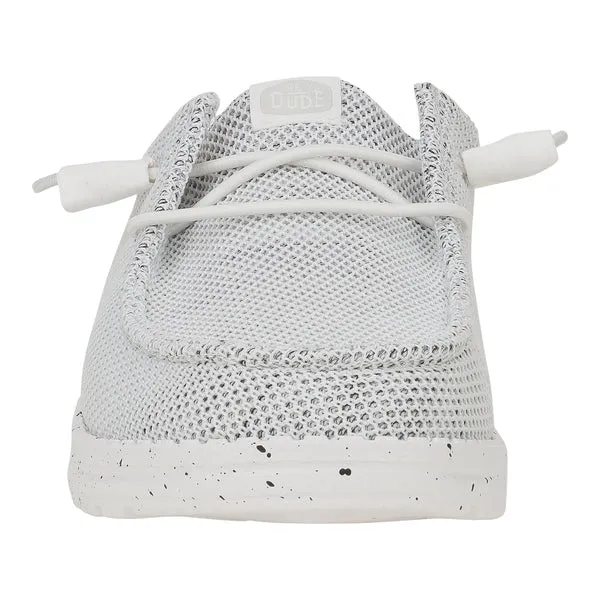 Mules Wendy Slip Stretch Sox Stone White heydude Apparel