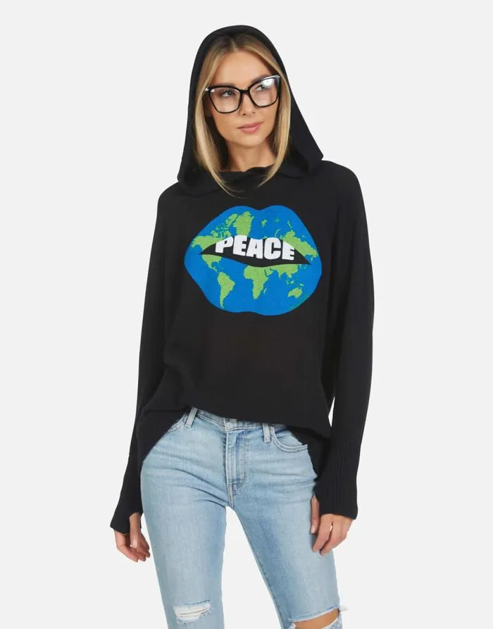 Namiko World Peace Lips Black Women Lauren Moshi Sweaters and Knits