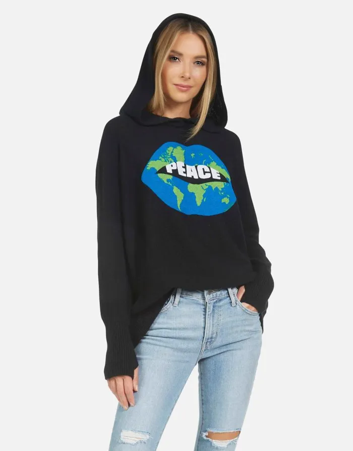 Namiko World Peace Lips Black Women Lauren Moshi Sweaters and Knits