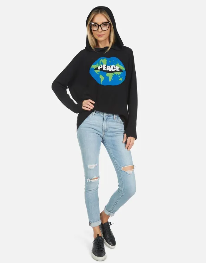 Namiko World Peace Lips Black Women Lauren Moshi Sweaters and Knits