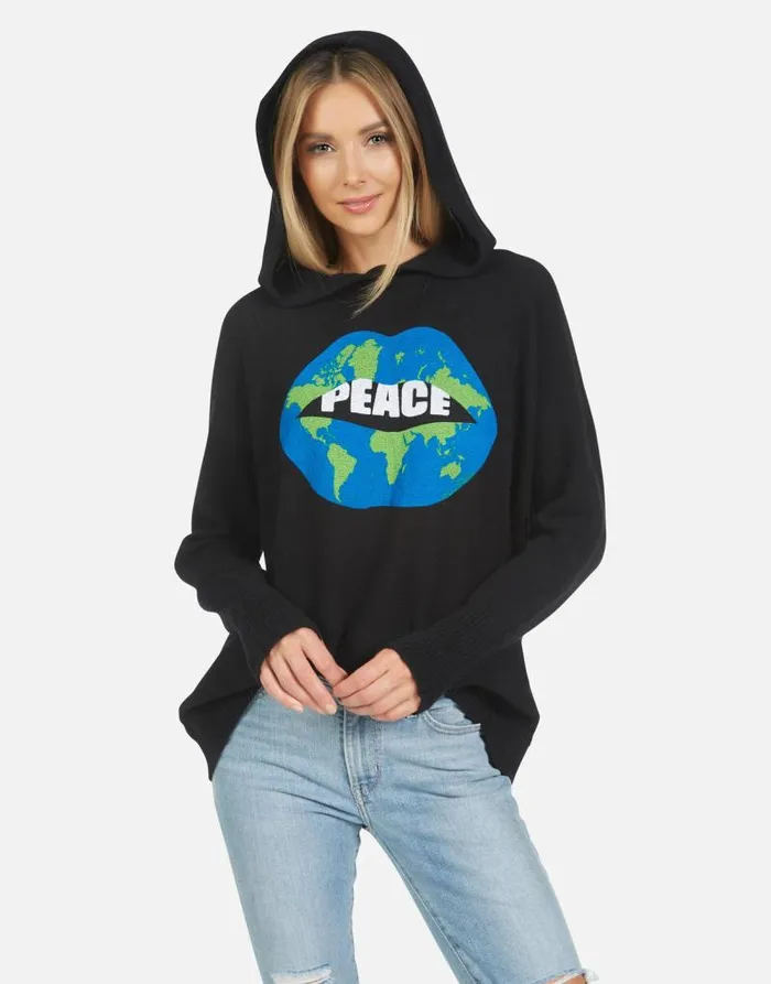 Namiko World Peace Lips Black Women Lauren Moshi Sweaters and Knits