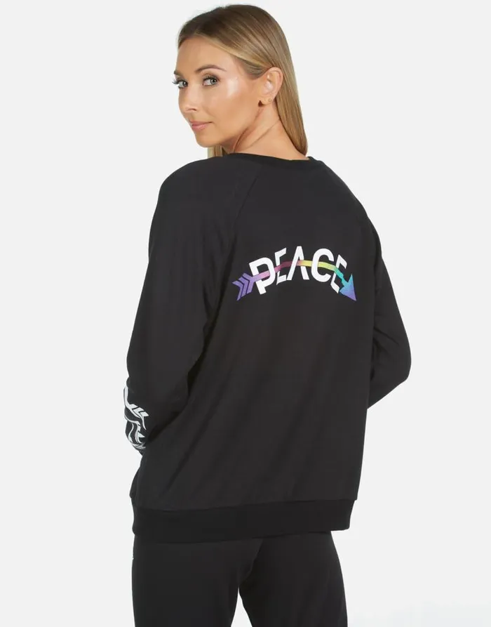 Noleta Arrow Peace Black Women Lauren Moshi Long Sleeve