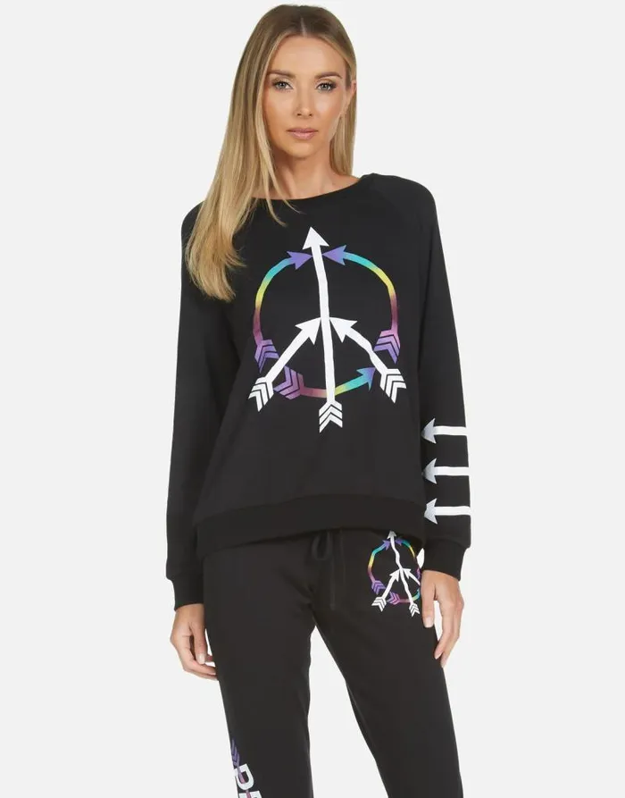 Noleta Arrow Peace Black Women Lauren Moshi Long Sleeve