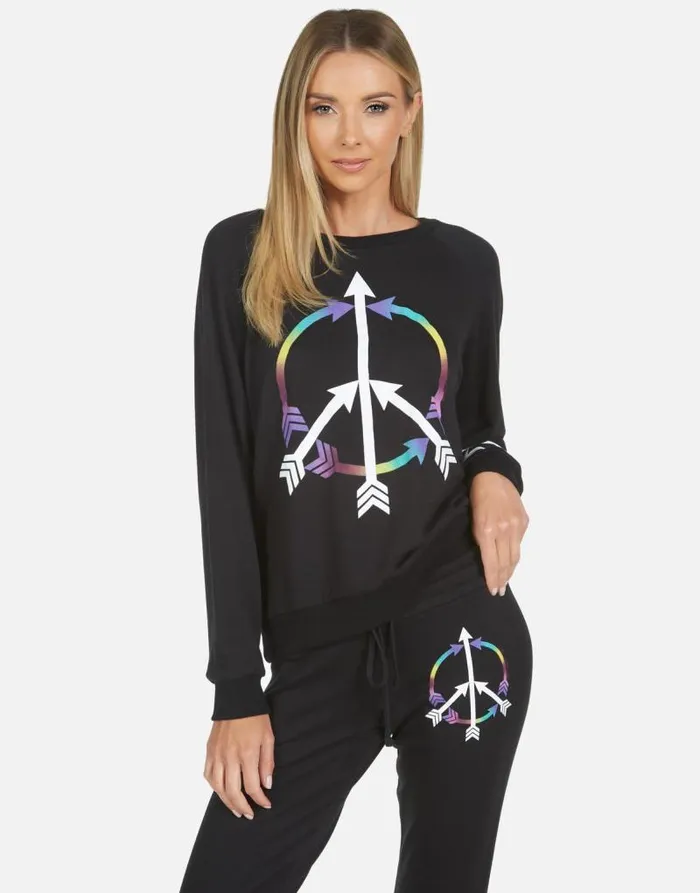 Noleta Arrow Peace Black Women Lauren Moshi Long Sleeve