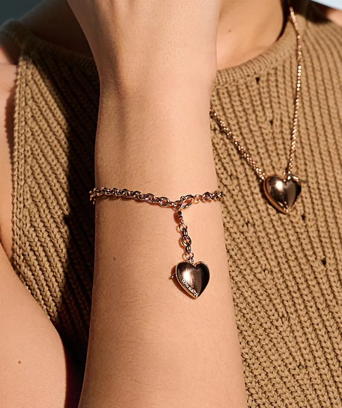 Olivia Burton Bracelets Women Knot Heart Rose Gold Bracelet