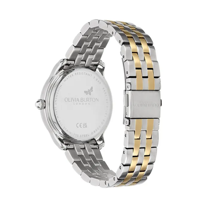 Olivia Burton Celestial Watches Women 36mm Starlight Black and Two Tone Bracelet Watch