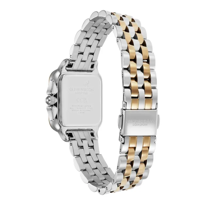 Olivia Burton Classic Watches Women 28mm Grosvenor Black and Two Tone Bracelet Watch