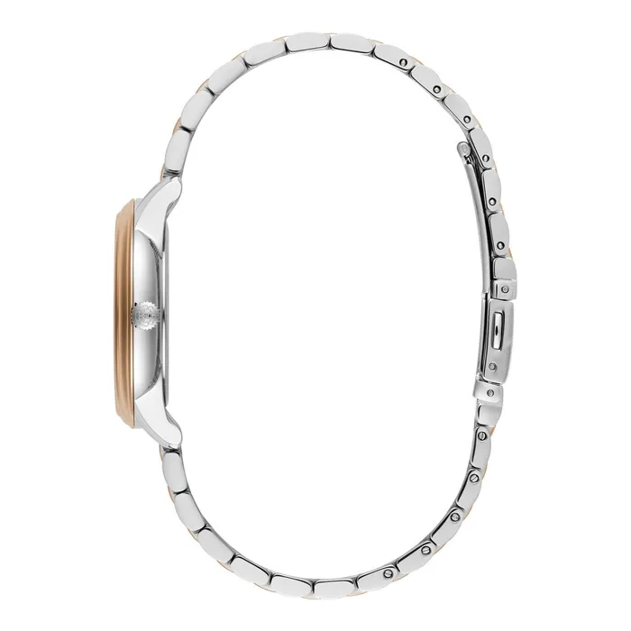 Olivia Burton Color Dial Watches Women 32mm Swirl Black and Two Tone Bracelet Watch