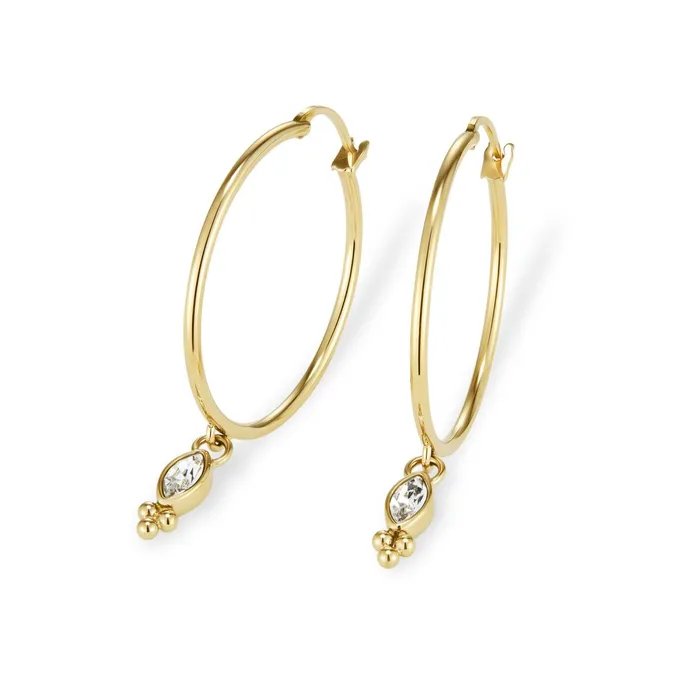 Olivia Burton Earrings Women Dainty Gold Plated Hoop Earrings