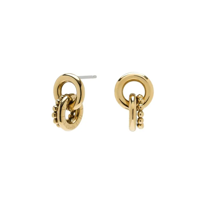 Olivia Burton Earrings Women Vintage Bead Gold Interlinked Circle Earrings